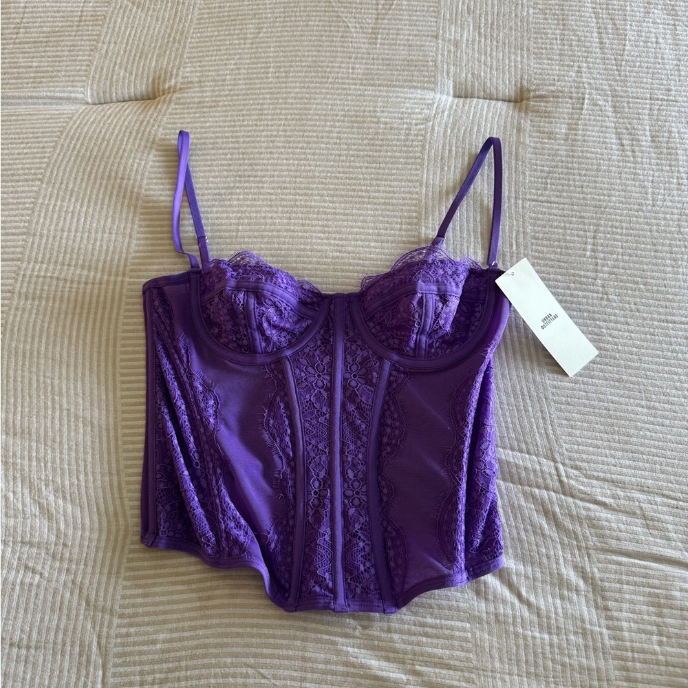 Urban Outfitters Purple Lace Bustier